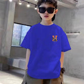Western Multicolor T-Shirt – Kids Oversized Unique Print Tee